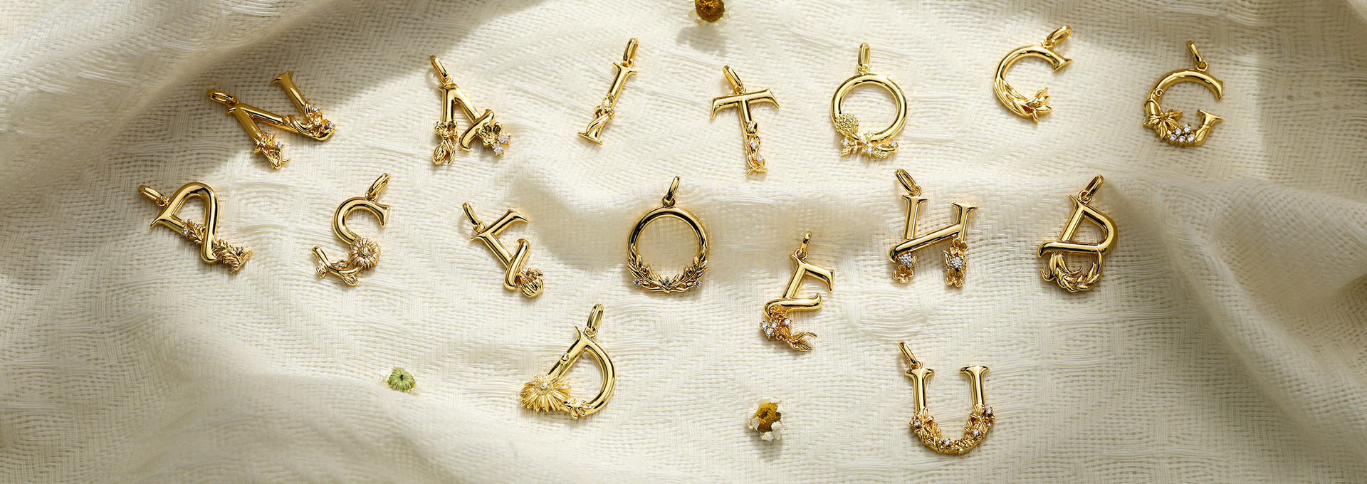 Spiritual Blossom Flower Letter Jewelry