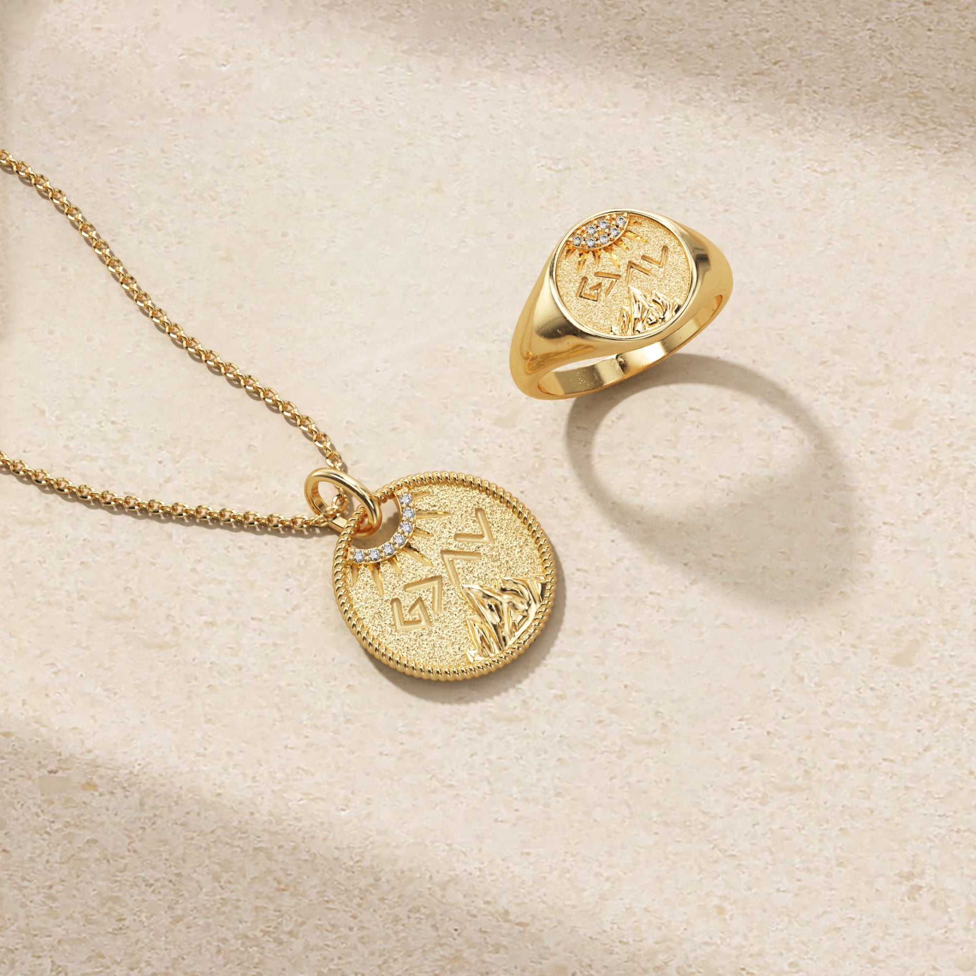 Personalized Highs And Lows Gold Coin Necklace