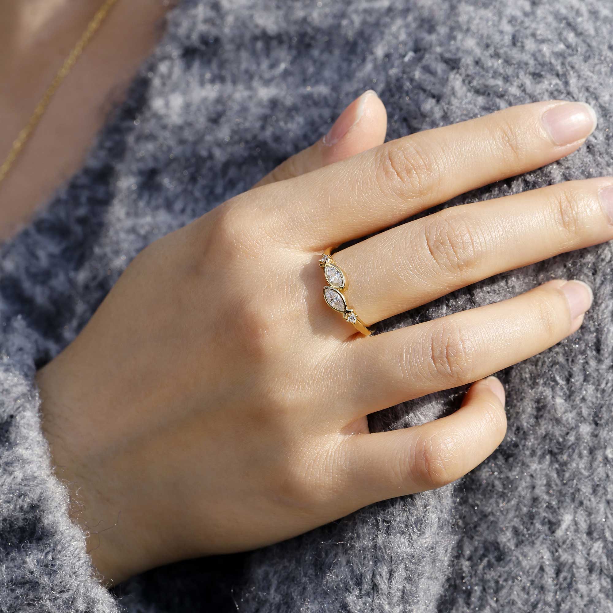 'Together in Faith' Jesus Fish Toi Et Moi Promise Ring
