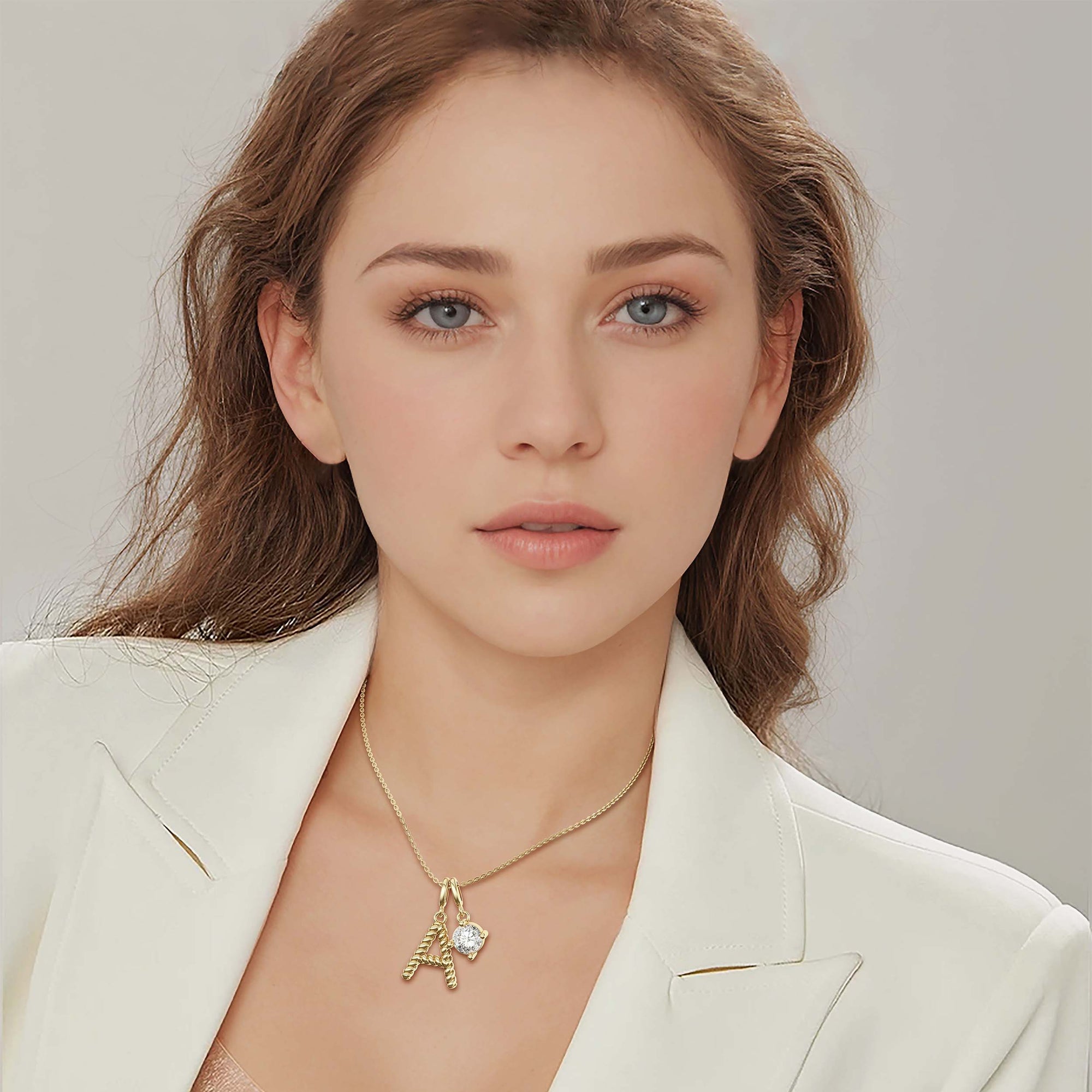 Letter Strand Knot Necklace - vanimy