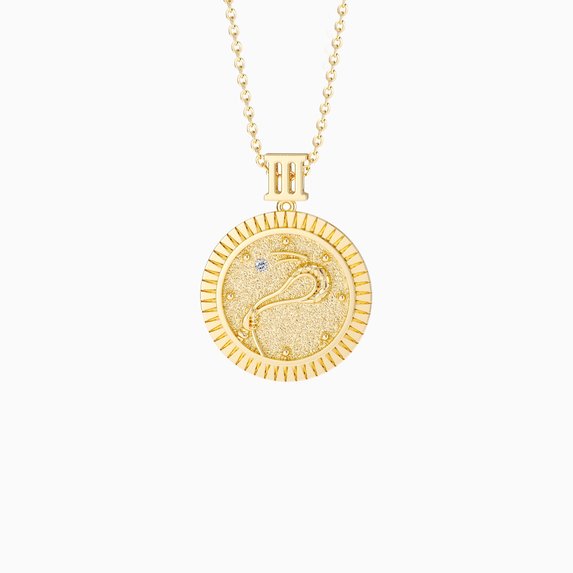 Promised Land Strength & Bravery Coin Medallion Necklace - vanimy