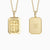 Faith Over Fear Cross Medallion Pendant Engraved Necklace - Men - vanimy