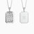 Faith Over Fear Cross Medallion Pendant Engraved Necklace - vanimy