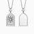 Customized Cross Medallion Pendant Engraved Necklace - vanimy
