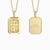 God Is In Control Cross Medallion Pendant Engraved Necklace - Men - vanimy