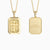 God Is In Control Cross Medallion Pendant Engraved Necklace - vanimy