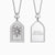 Be Still And Know Cross Medallion Pendant Engraved Necklace - vanimy