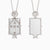 Personalized Cross Dome Engraved Necklace - vanimy