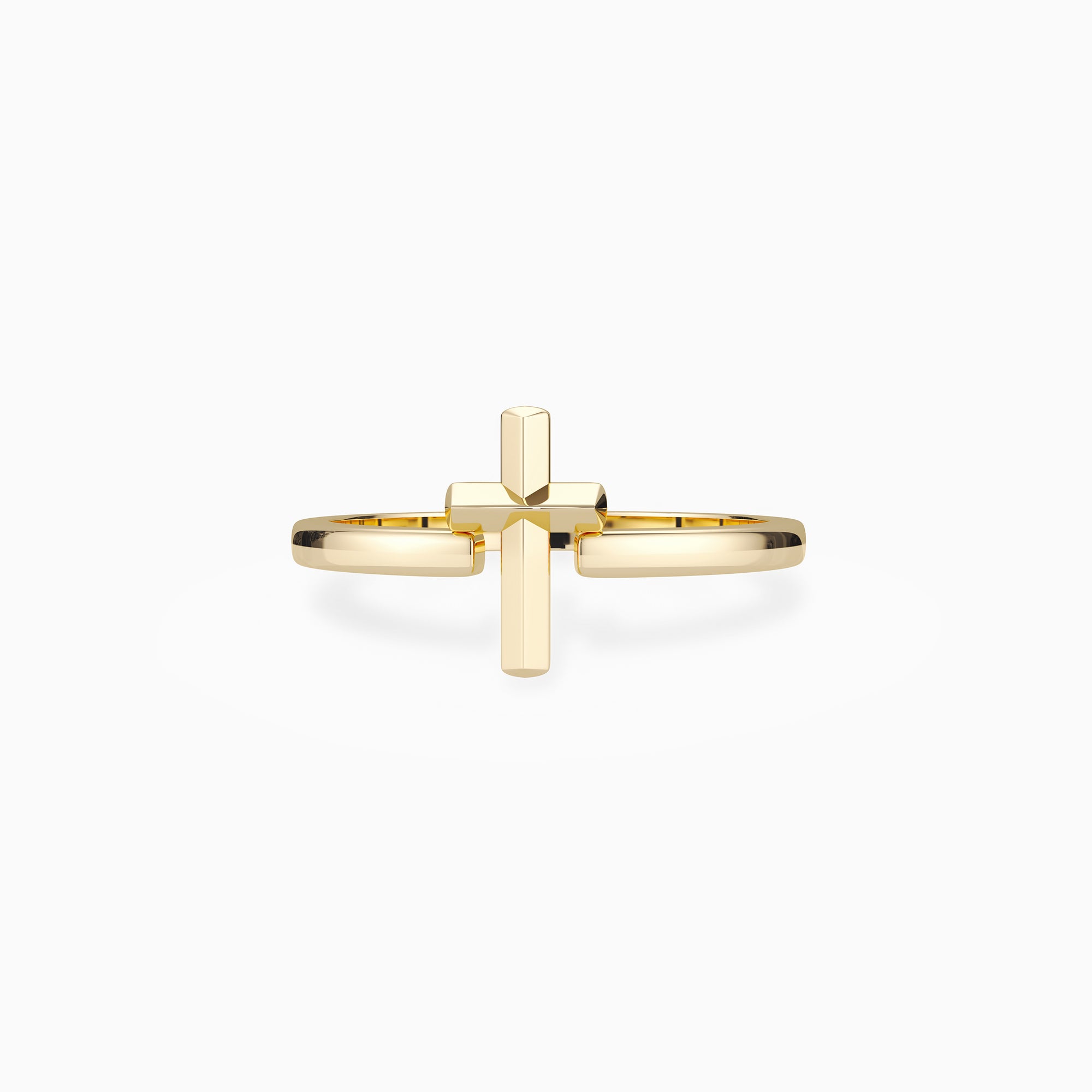 Minimalist Cross Symbol Ring - vanimy