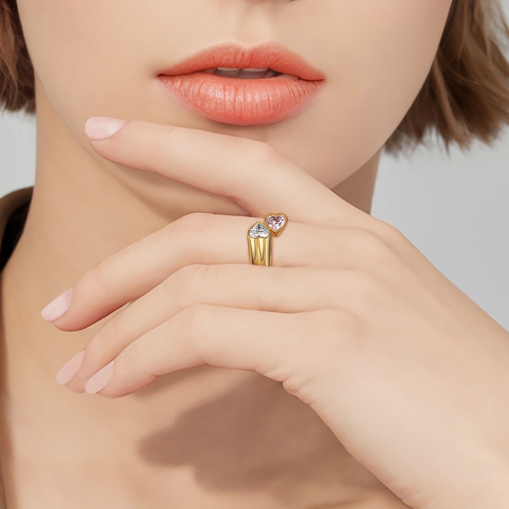 'Hearts As One' Toi Et Moi Promise Ring - vanimy