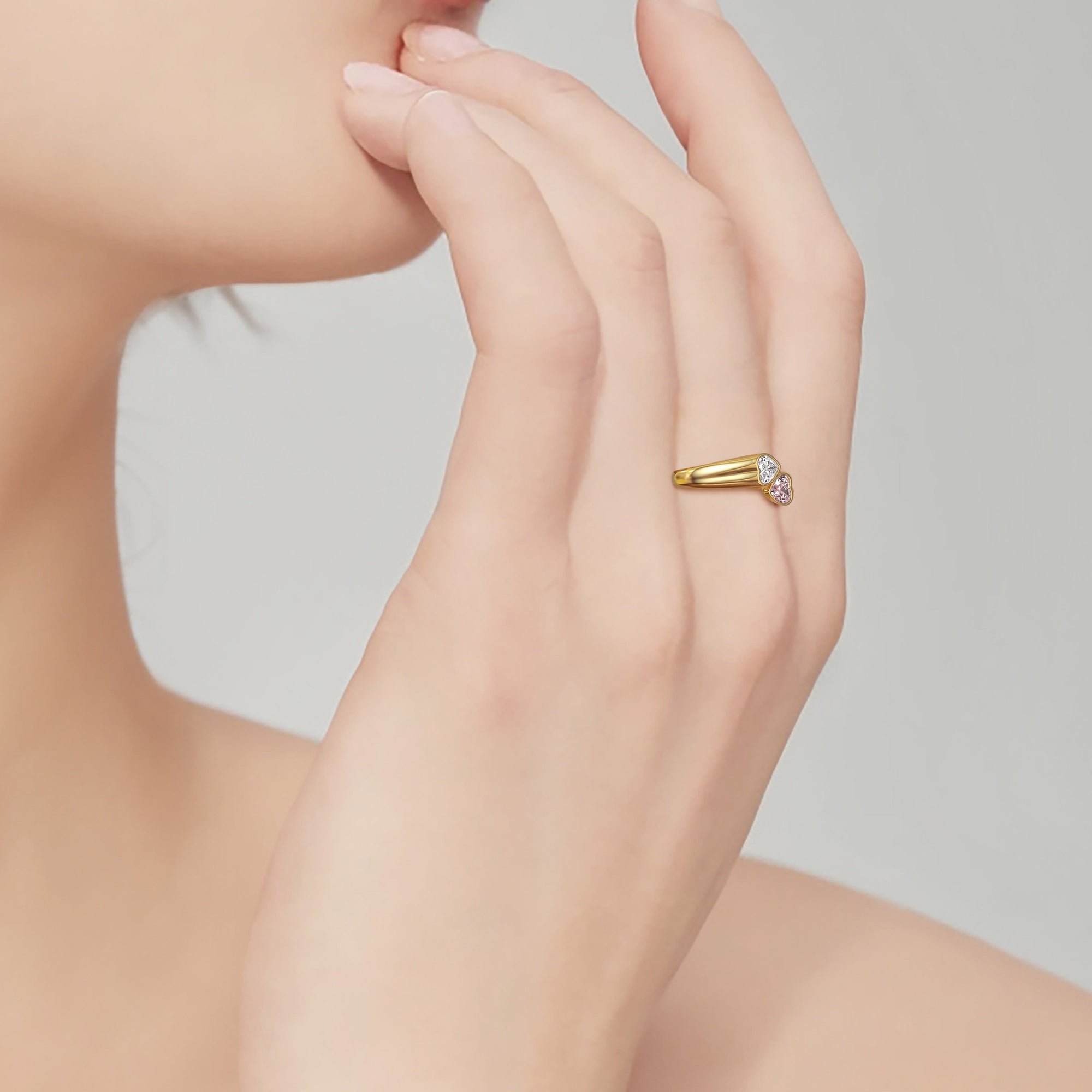 'Hearts As One' Toi Et Moi Promise Ring - vanimy