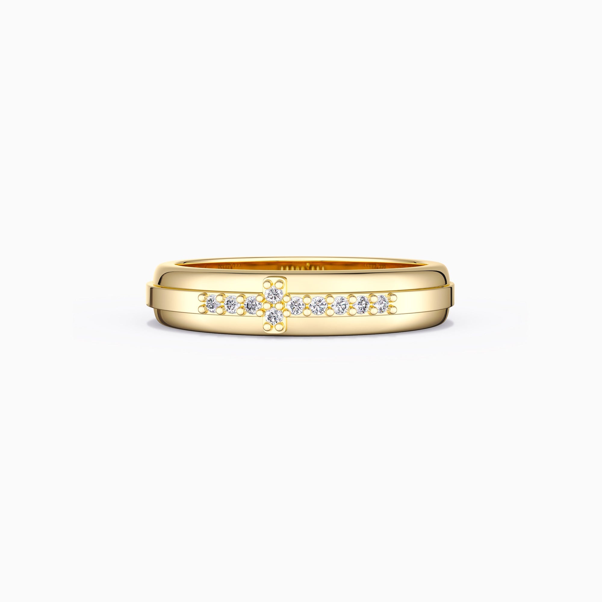 Customized Cross Pray Bands Ring - vanimy