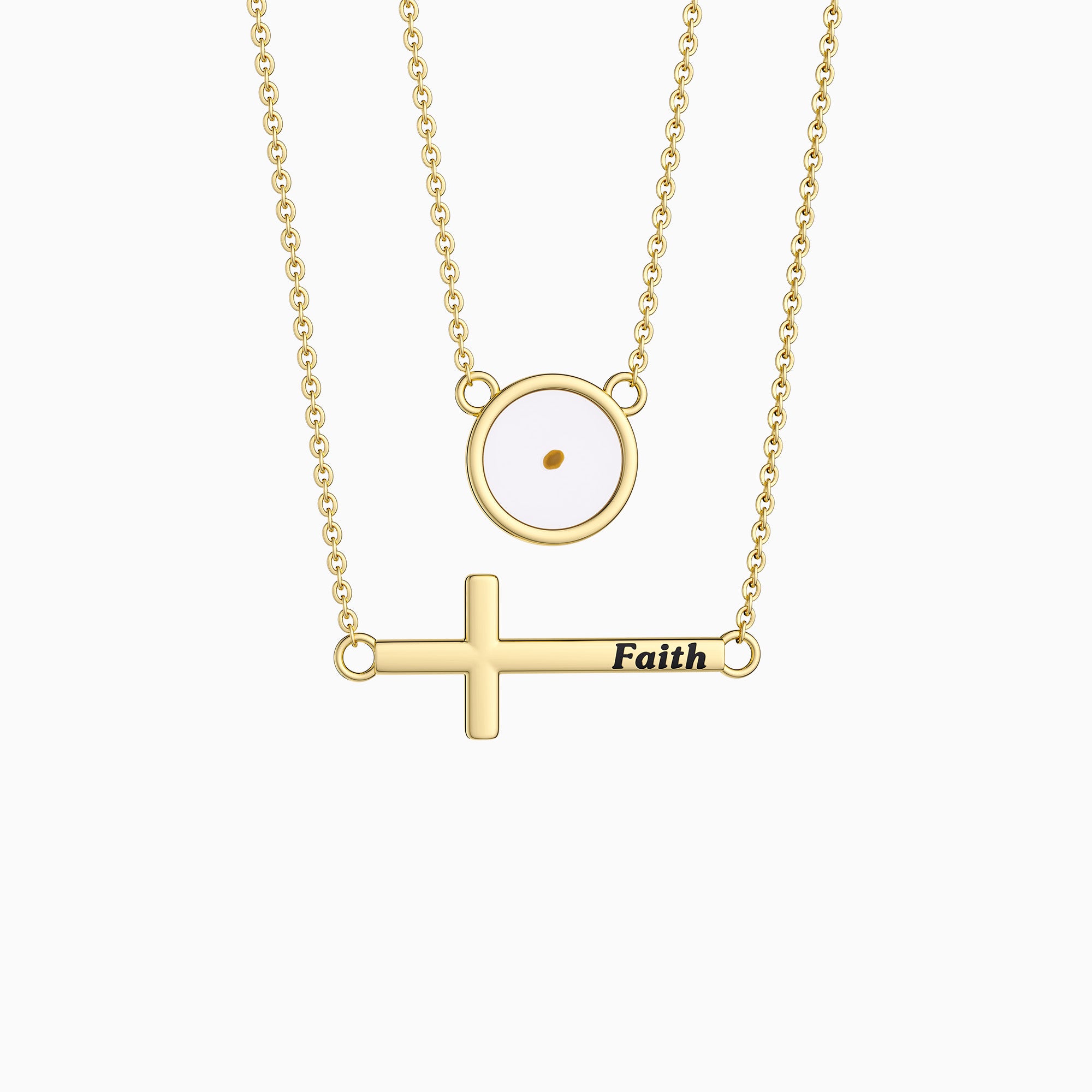 Layered Mustard Seed Necklace - vanimy
