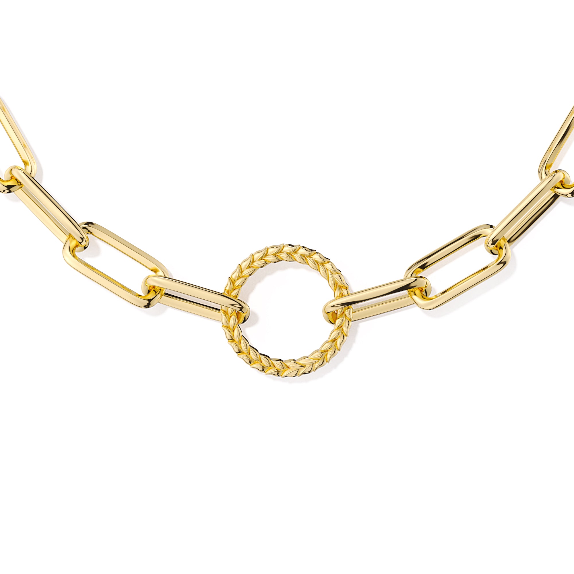 Bracelet chaîne trombone Manna Charm Builder