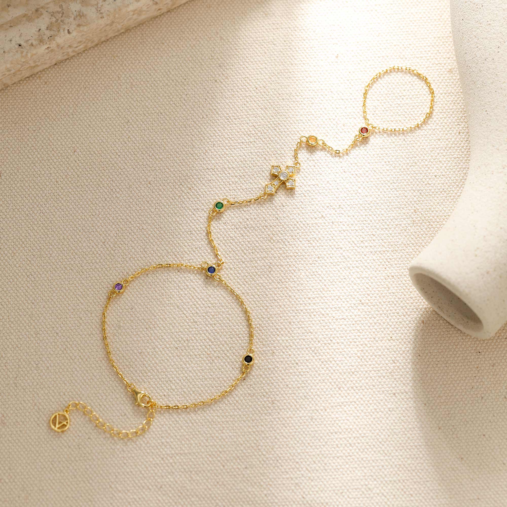 Radiance Cross Hand Chain
