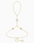 Byzantine Cross Birth Flower Hand Chain
