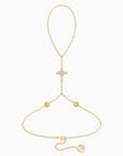 Byzantine Cross Birth Flower Hand Chain