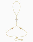 Byzantine Cross Birth Flower Hand Chain