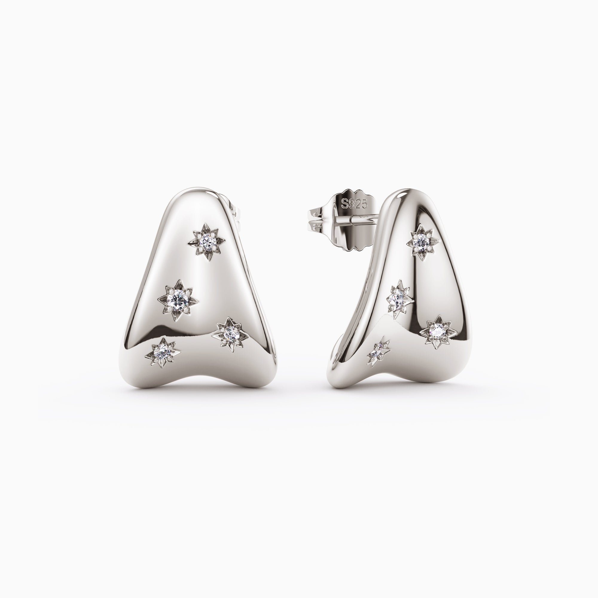Celestial Cosmic Star Stud Earrings - vanimy