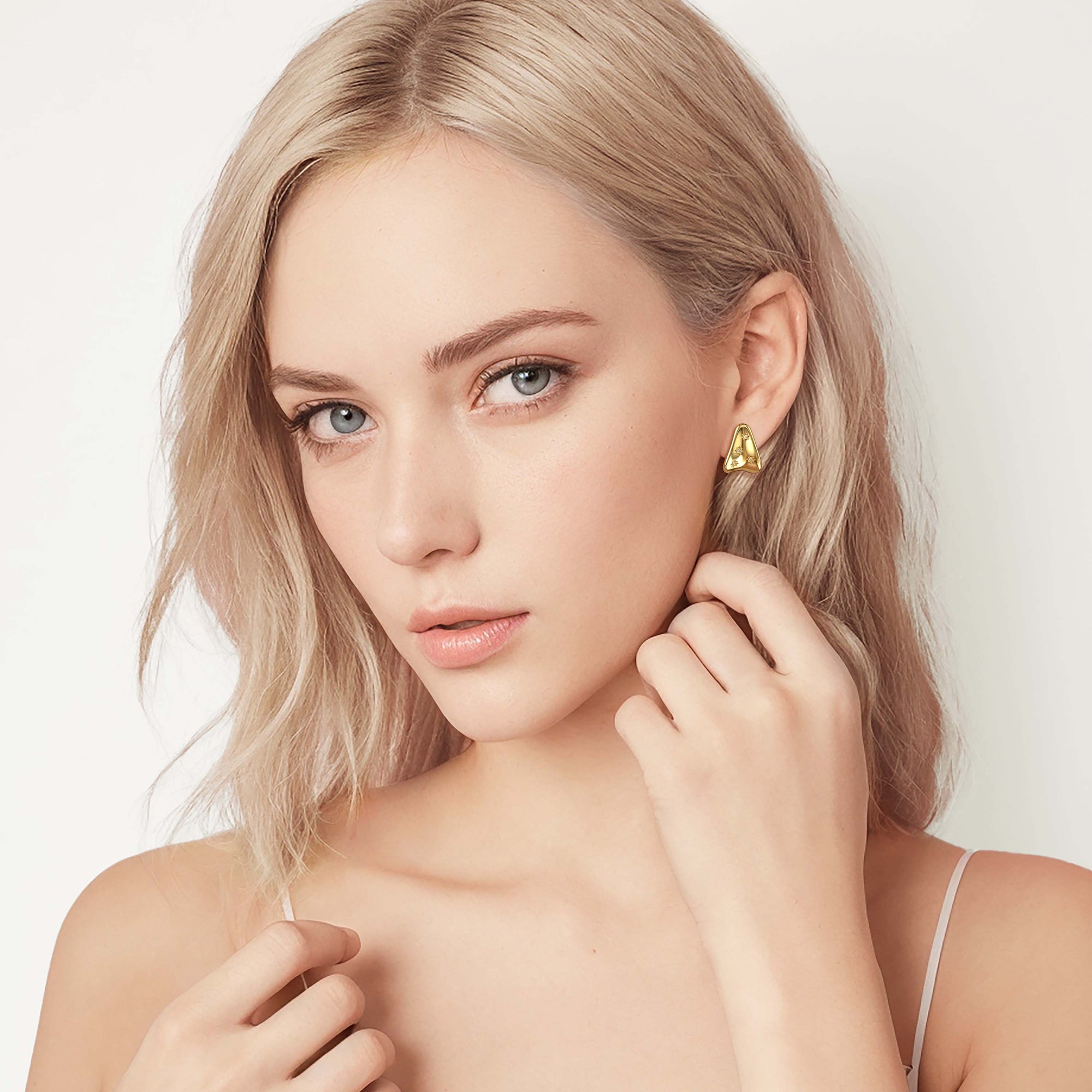 Celestial Cosmic Star Stud Earrings - vanimy