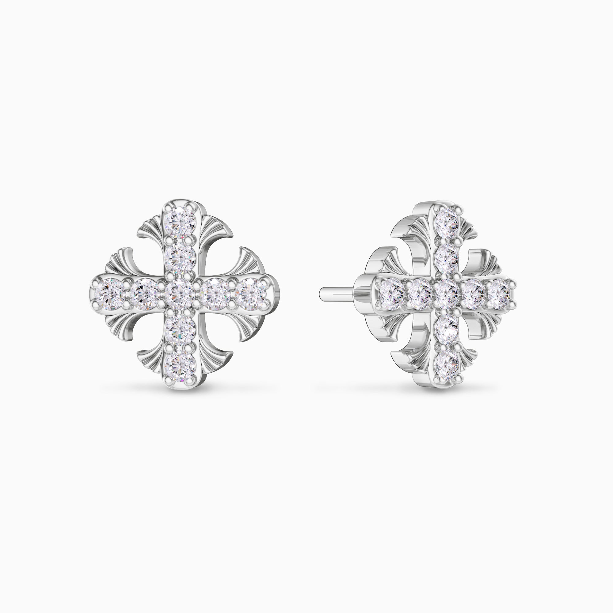 Cross Stud Earrings - vanimy