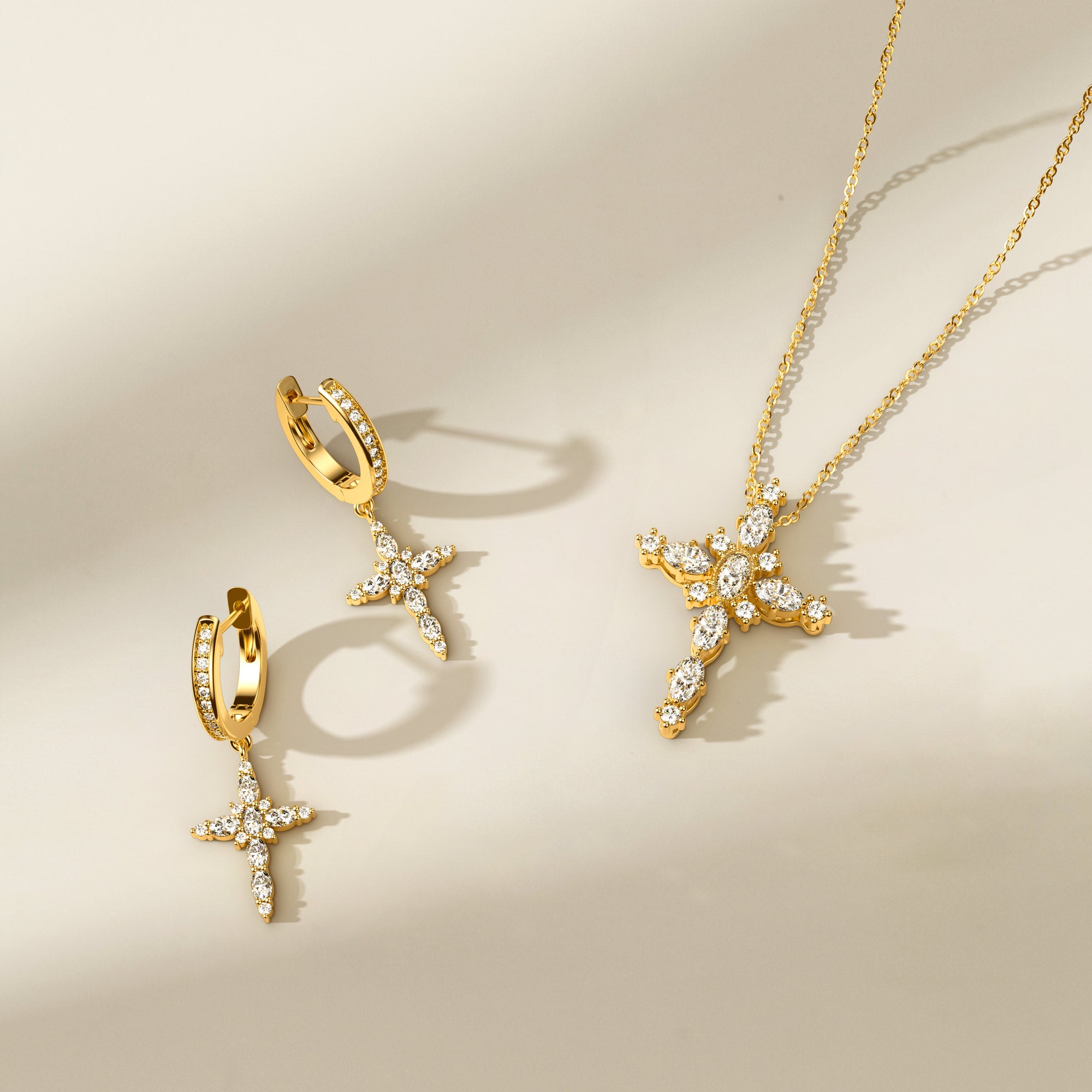 Byzantine Cross Amulet Pendant Necklace - vanimy