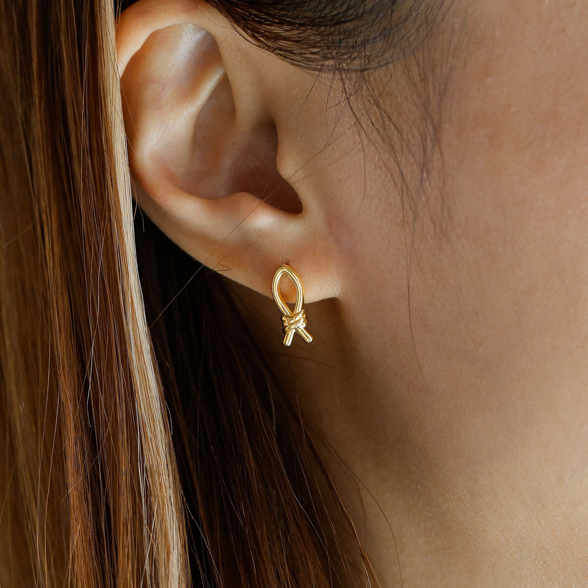 Ichthys-Knoten-Ohrstecker
