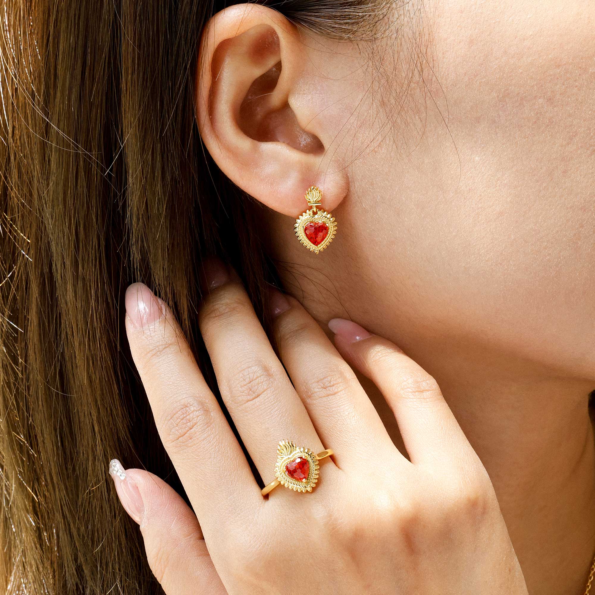 Radiant Heart Earrings