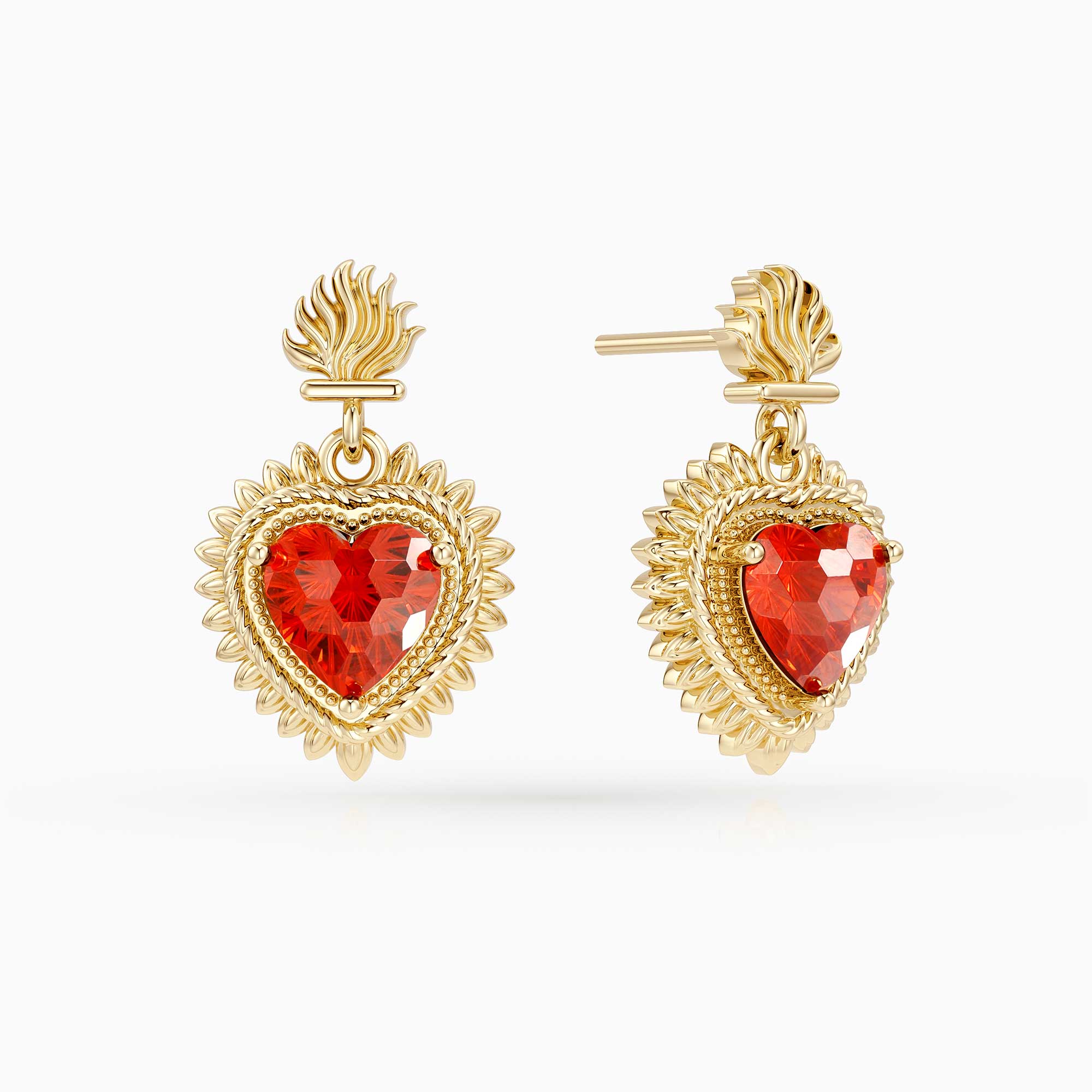Radiant Heart Earrings