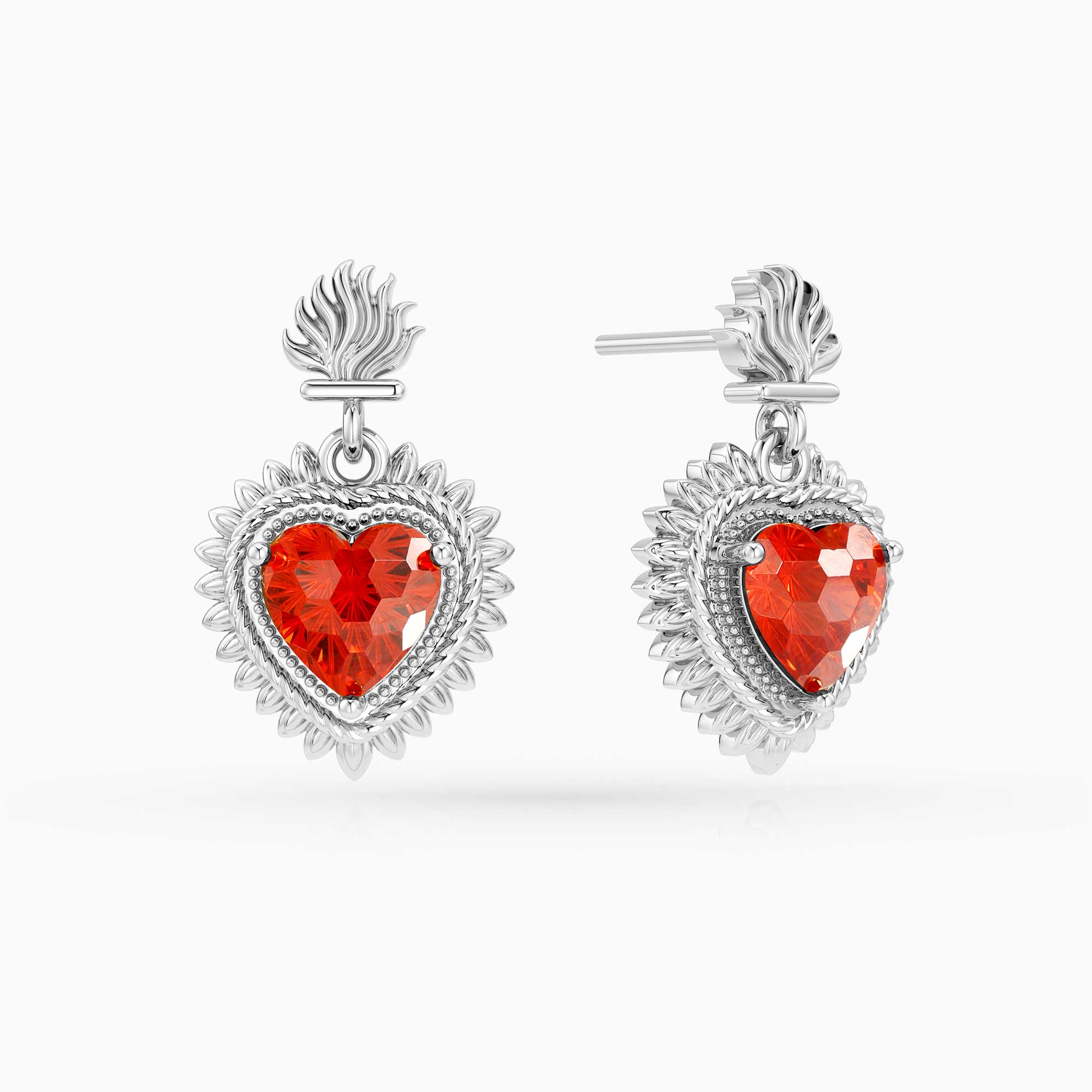Radiant Heart Earrings