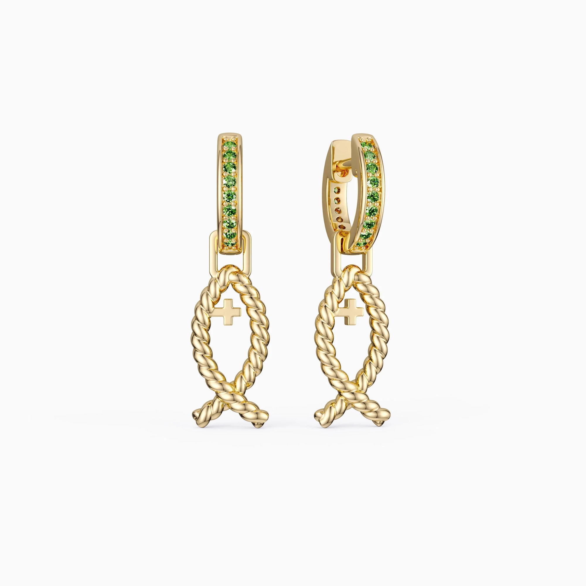 Cord Ichthys Earrings - vanimy