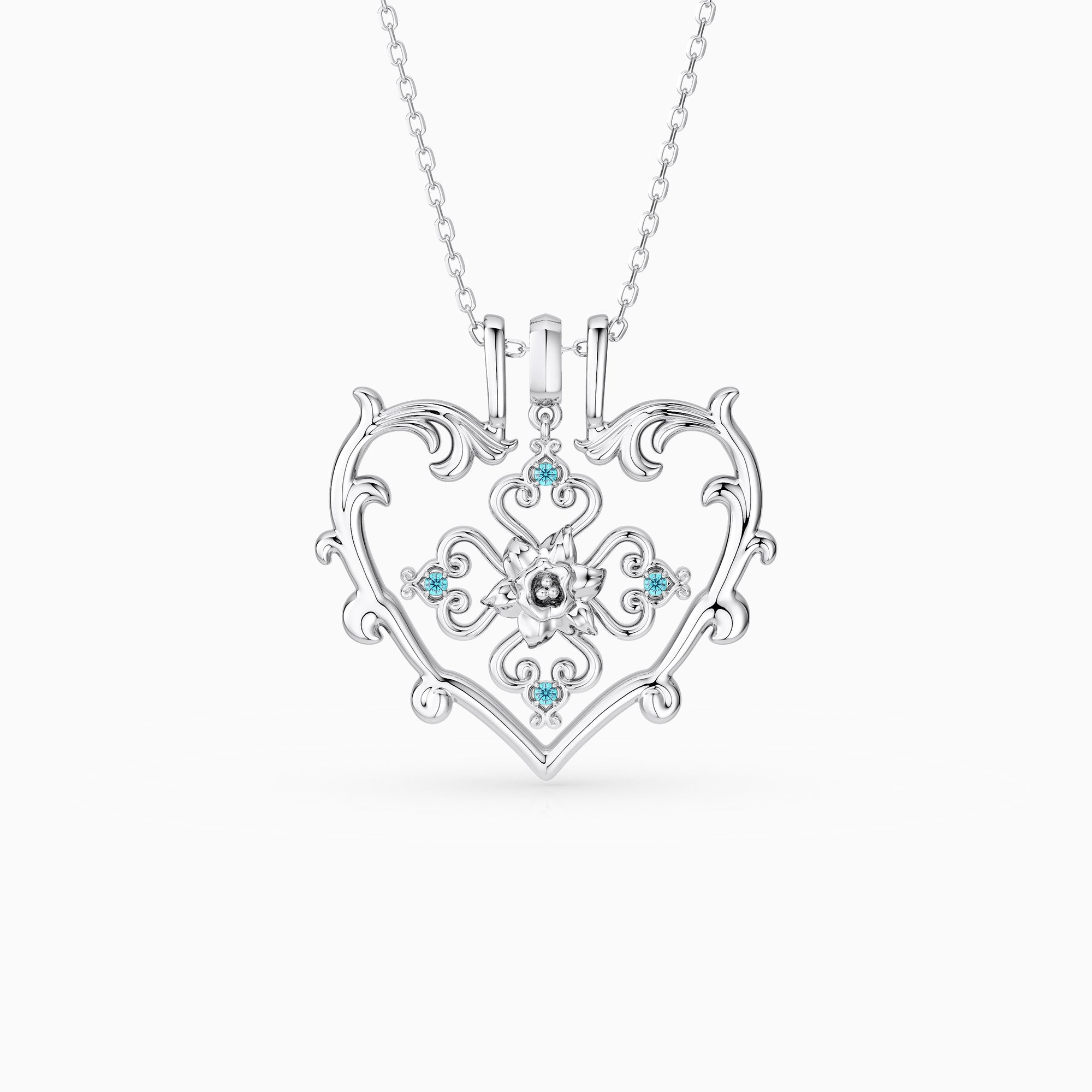 Sacred Bloom Daffodil Love Birth Flower Necklace Set