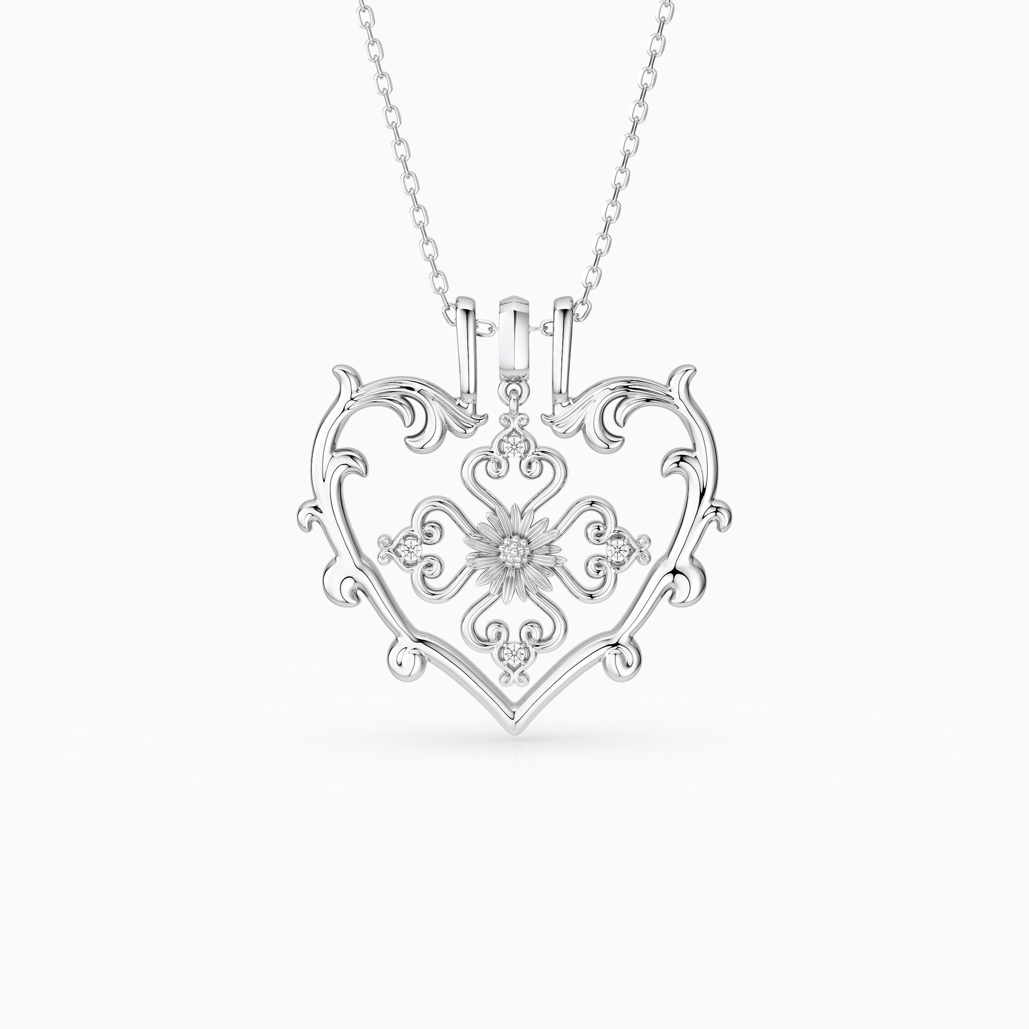 Sacred Bloom Daisy Love Birth Flower Necklace Set