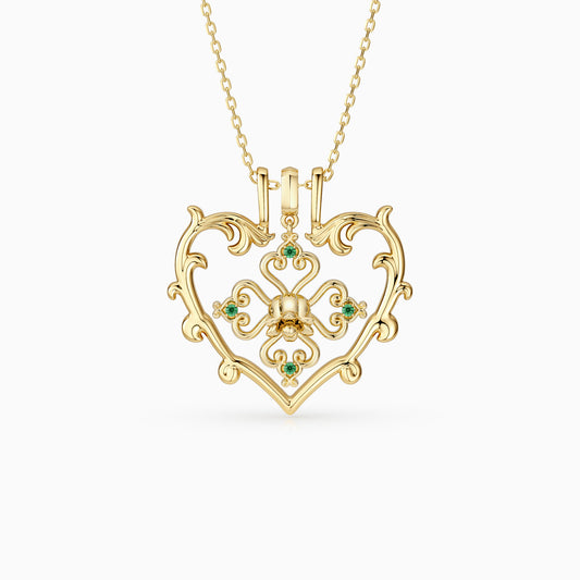 Sacred Bloom Lily of the Valley Love Birth Flower Necklace Set