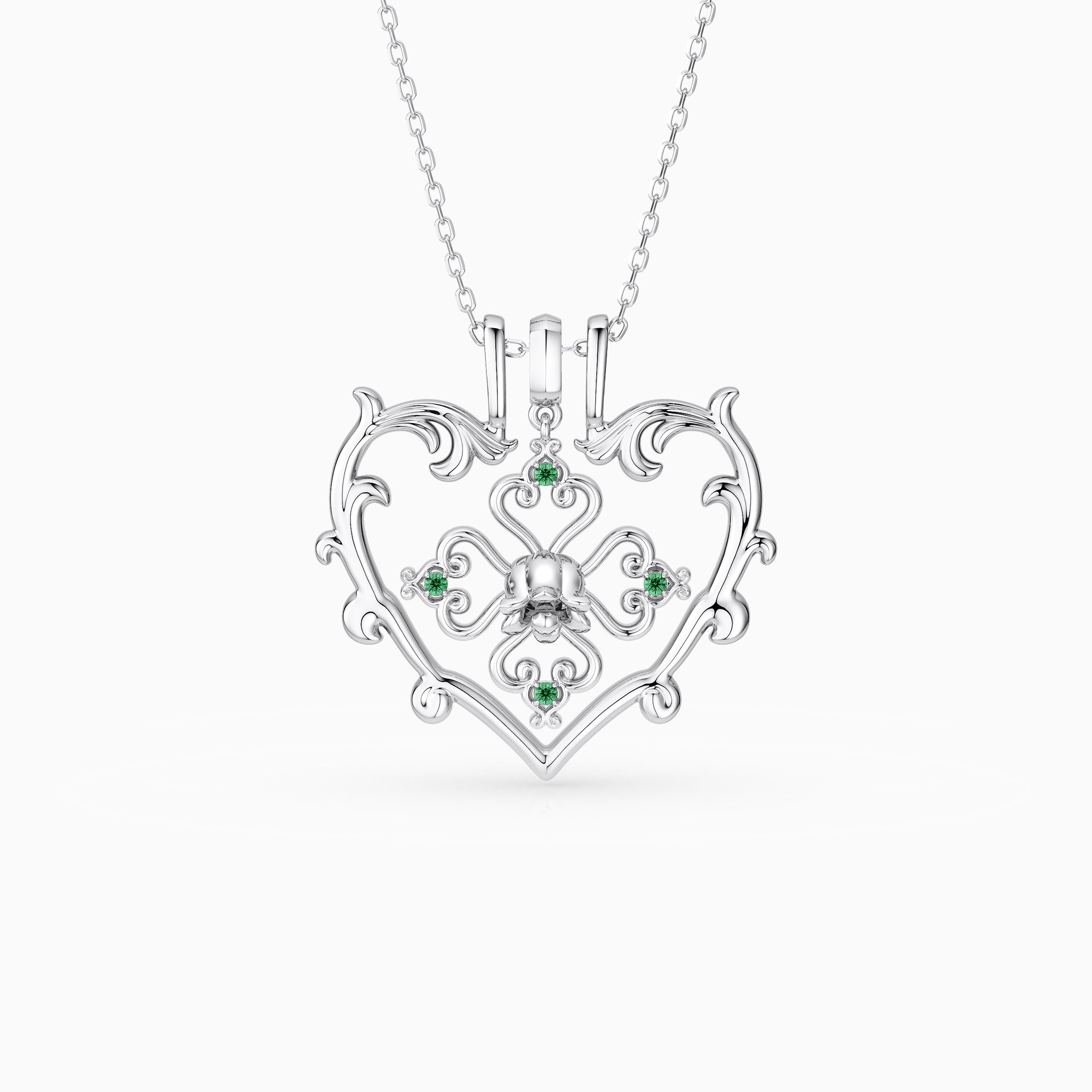 Sacred Bloom Lily of the Valley Love Birth Flower Necklace Set
