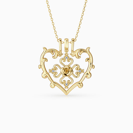 Sacred Bloom Rose Love Birth Flower Necklace Set