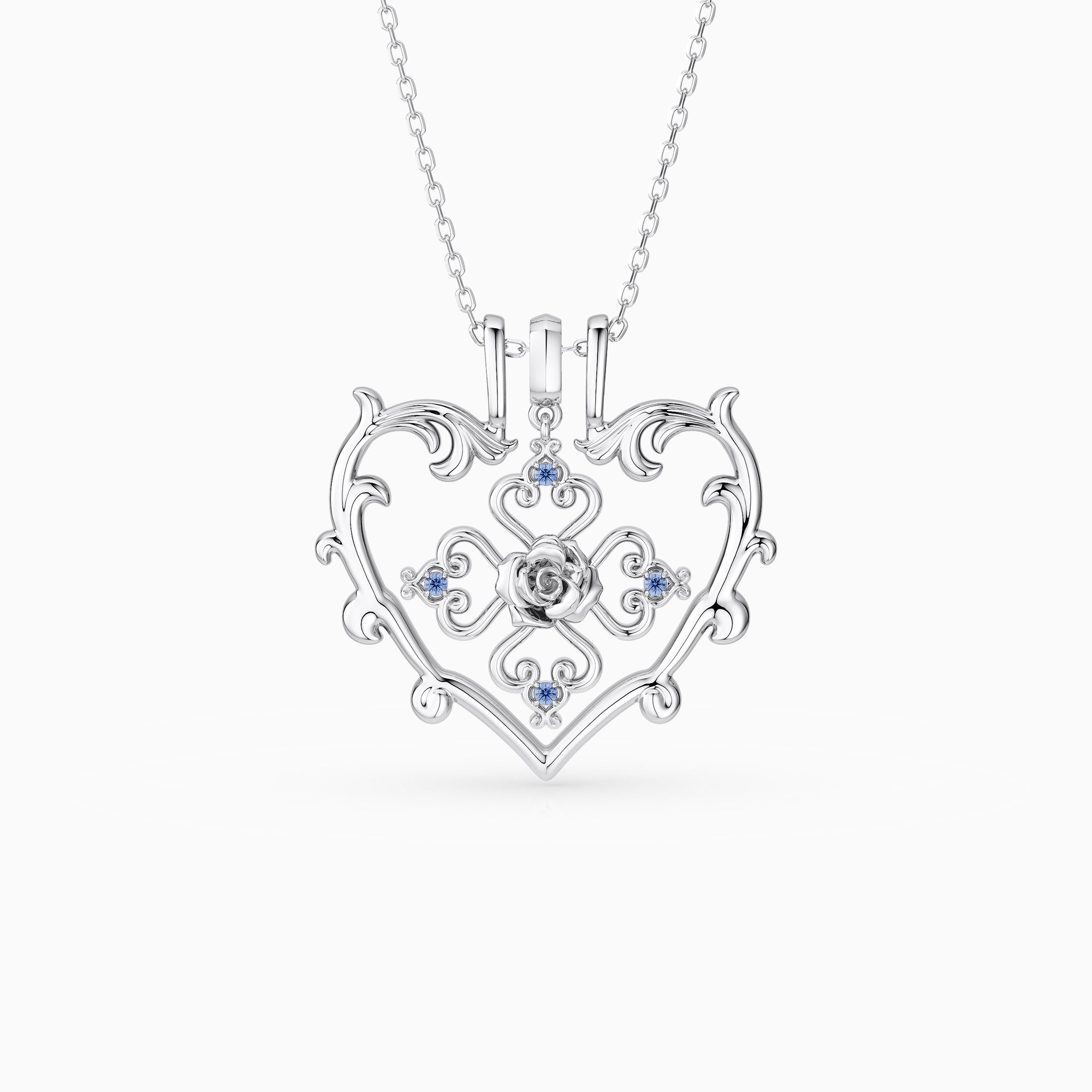 Sacred Bloom Rose Love Birth Flower Necklace Set