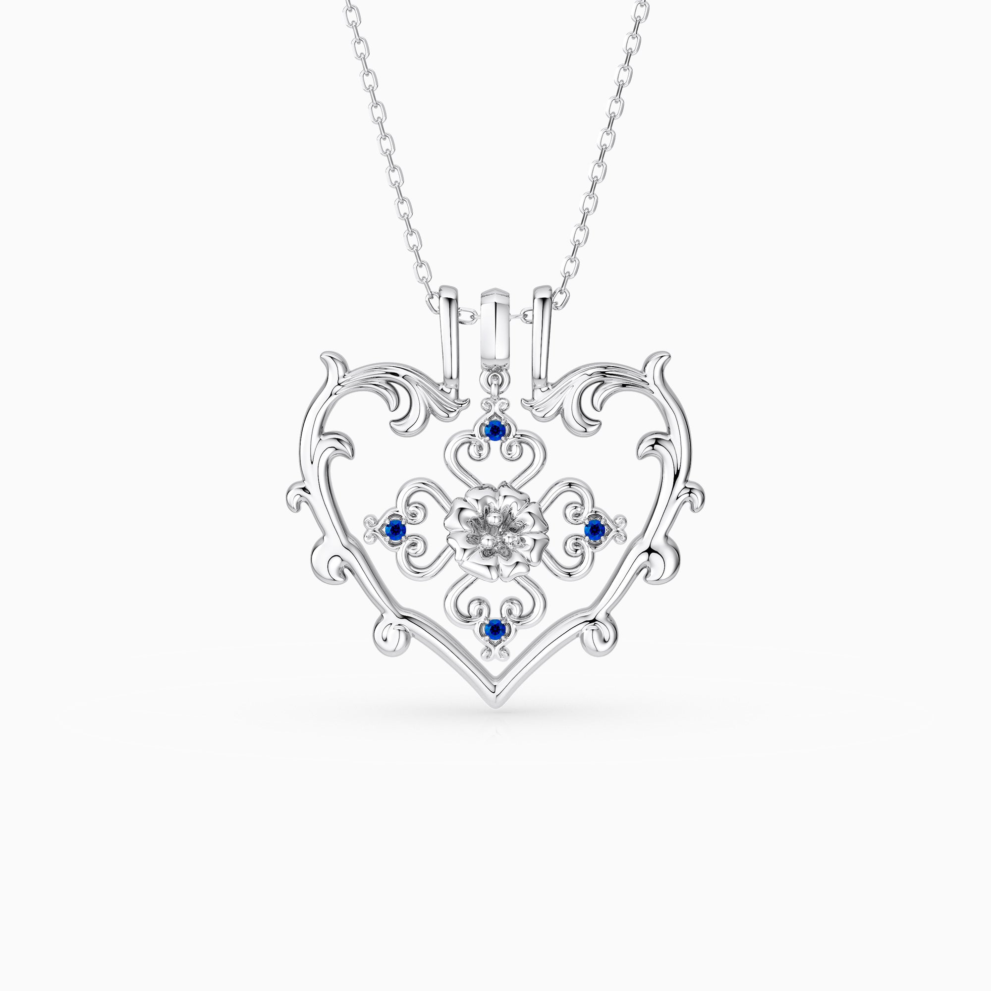 Sacred Bloom Aster Love Birth Flower Necklace Set