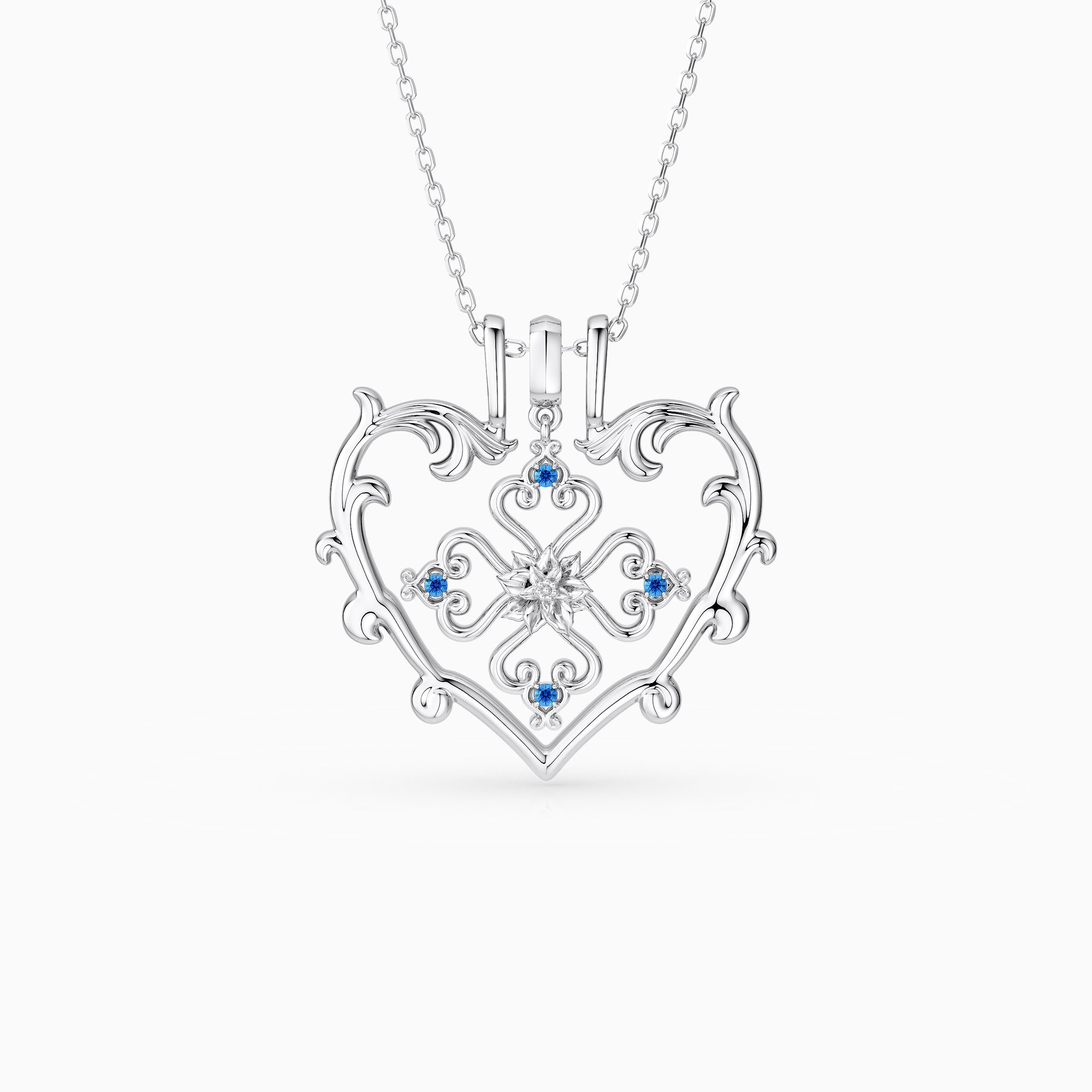 Sacred Bloom Poinsettia Love Birth Flower Necklace Set