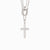 Gold Layered Circle Cross Necklace - vanimy