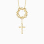 Crown of Thorns Cross Necklace - vanimy