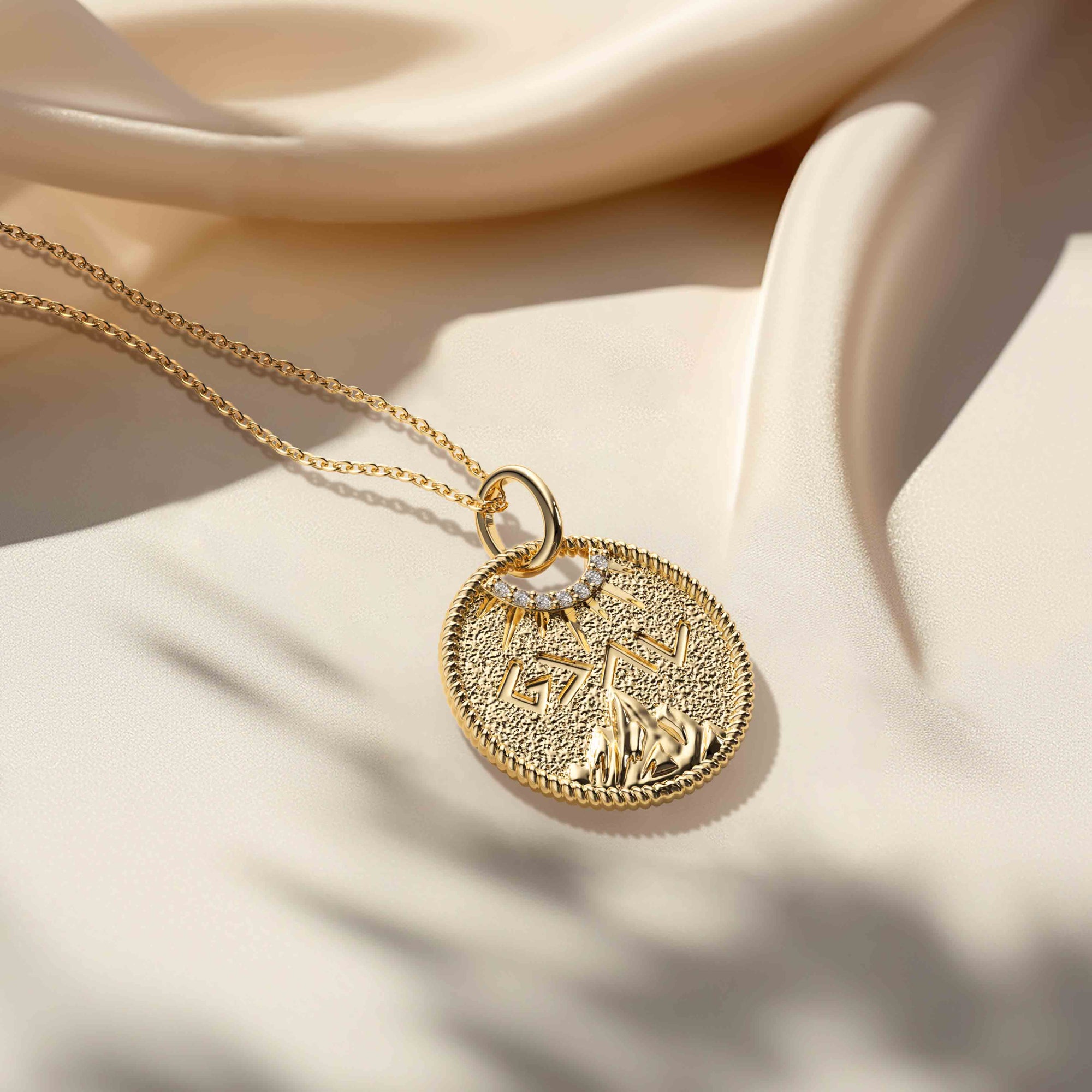 Highs And Lows Gold Coin Necklace - vanimy