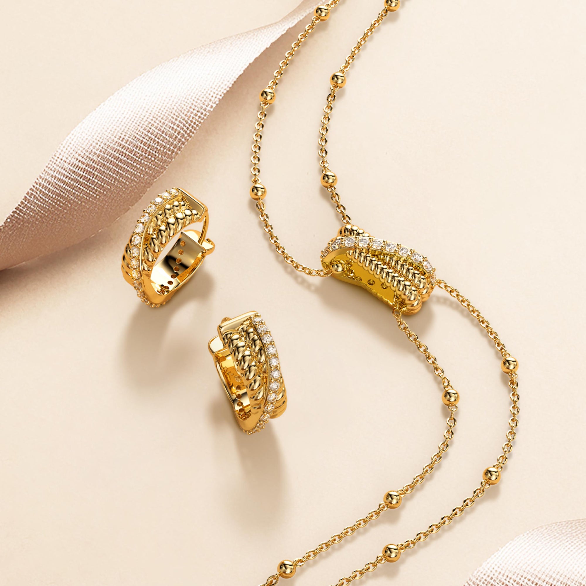 Layered Twisted Necklace - vanimy
