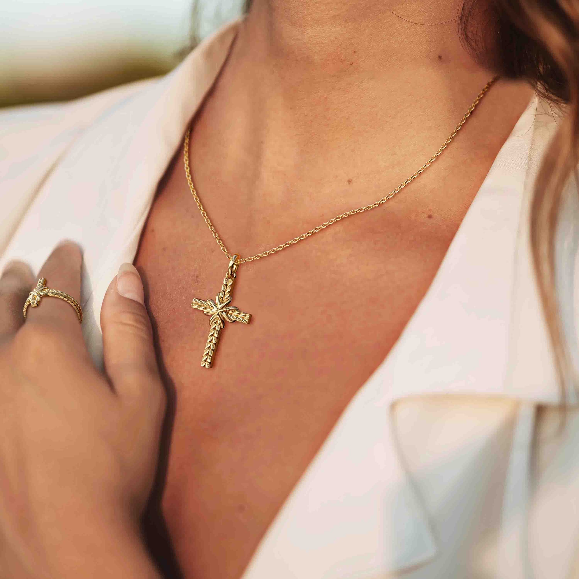 Bread of Life Cross Necklace - vanimy