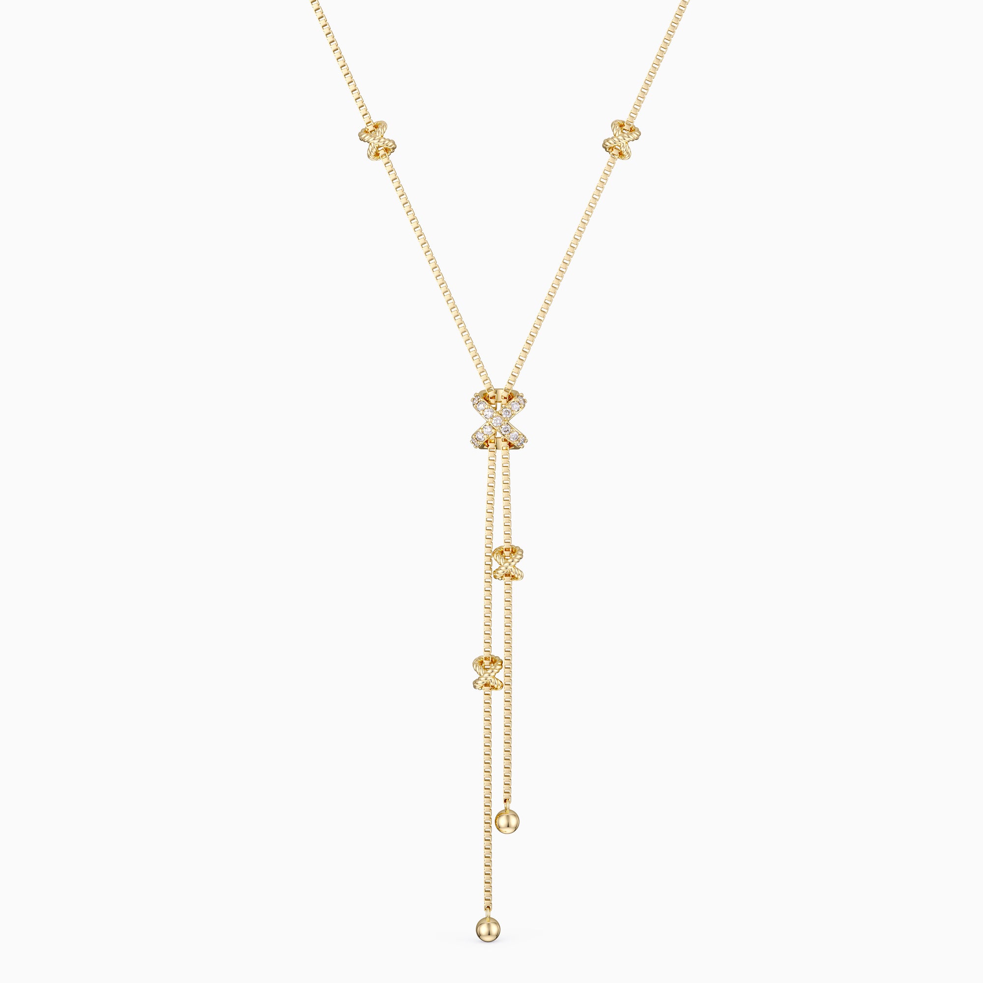 Delicate Cord Y Necklace - vanimy