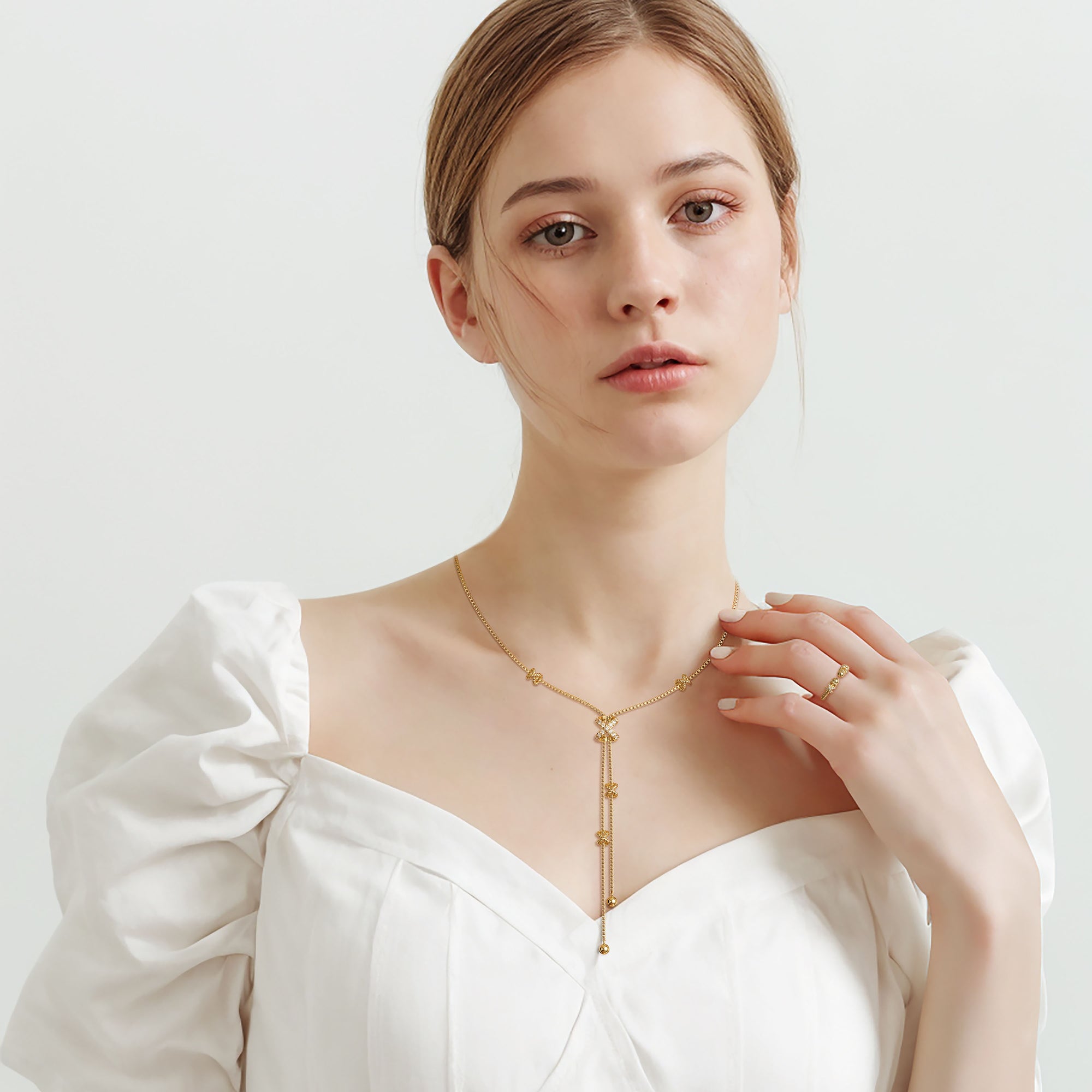 Delicate Cord Y Necklace - vanimy