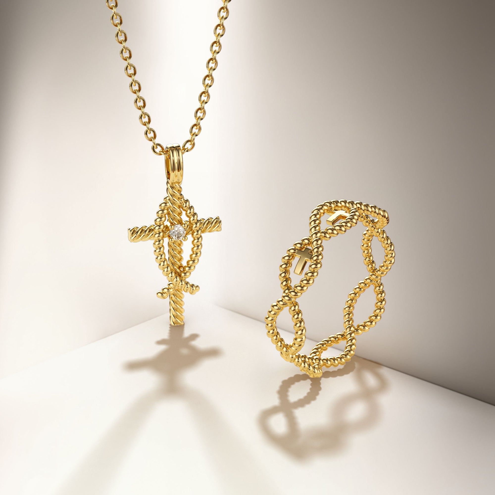 Cord Jesus Fish Ring - vanimy