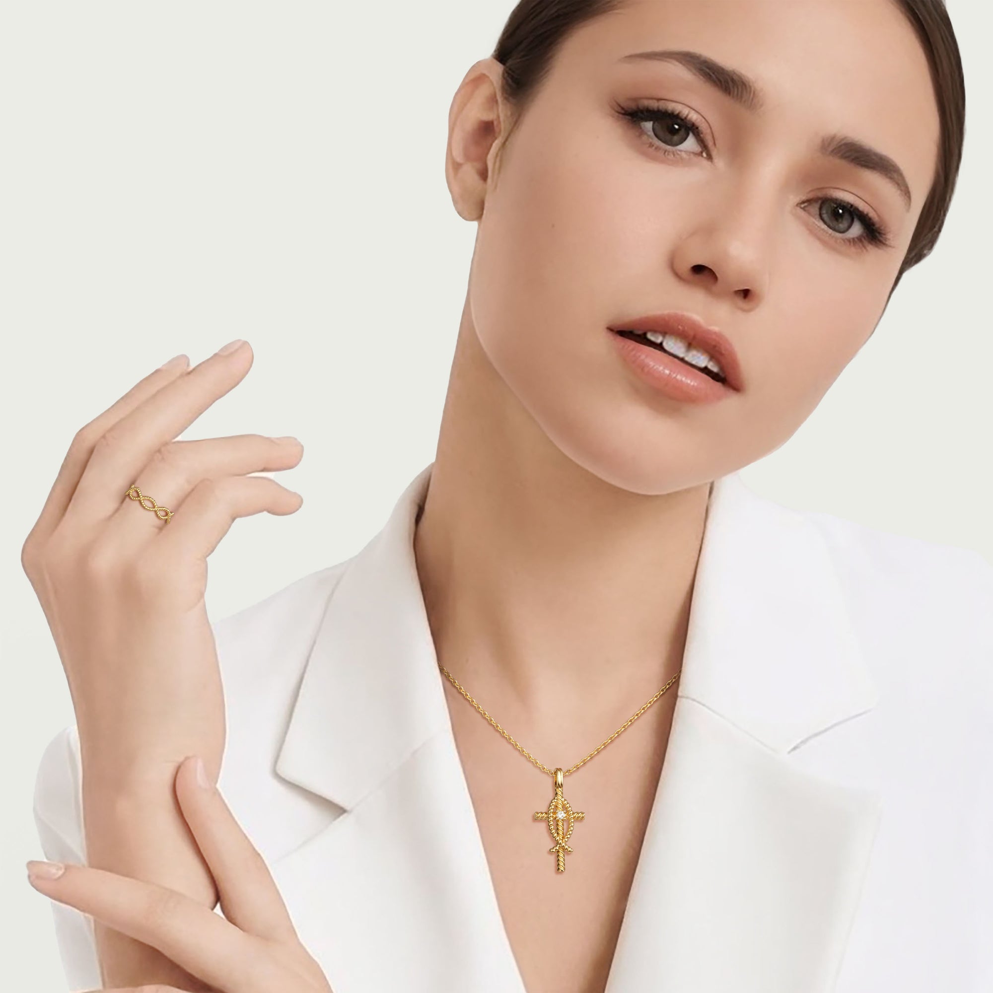 Cord Jesus Fish Ring - vanimy