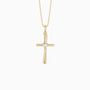 Heart Zircon Cord Cross Necklace - vanimy