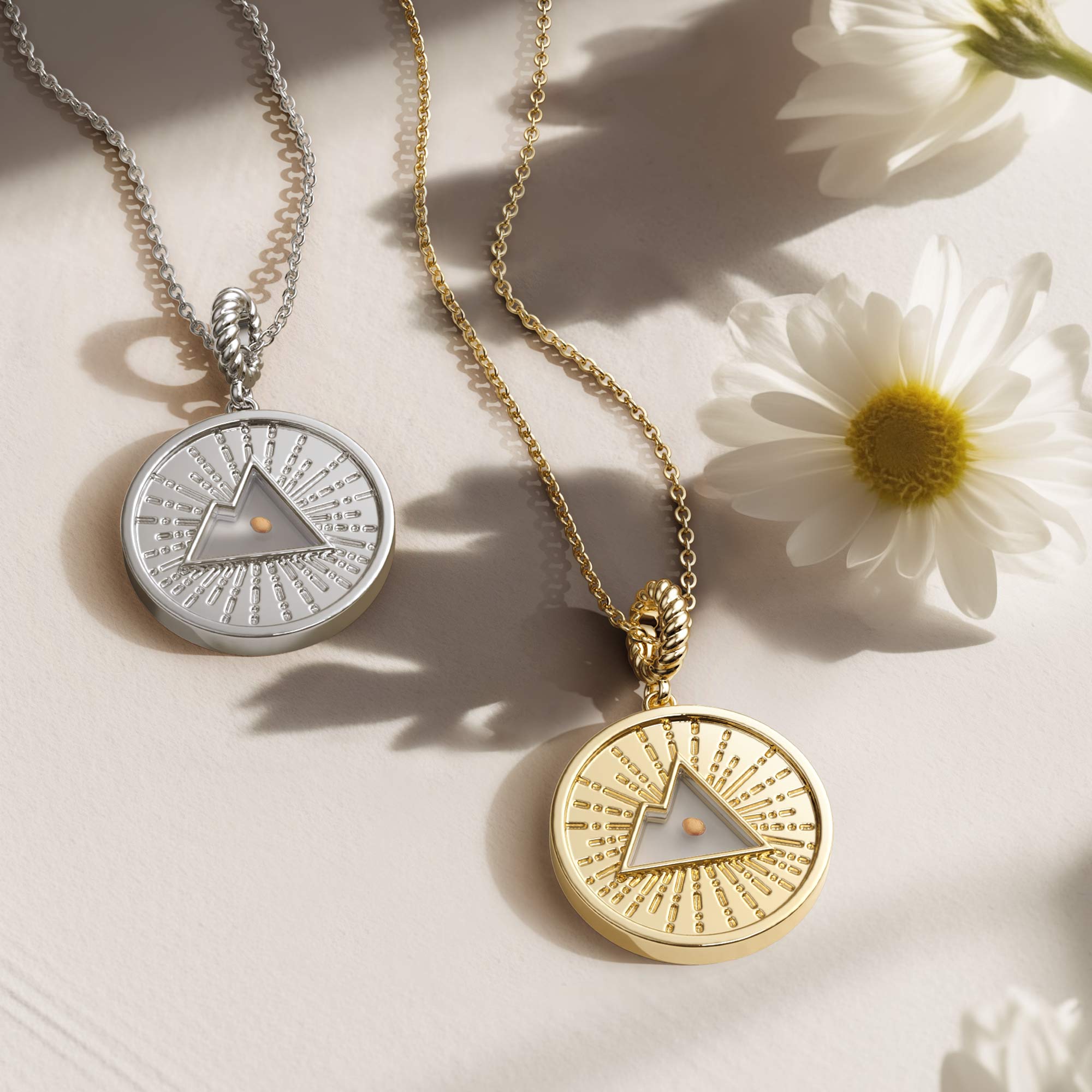 Radiant Mustard Seed Mountain Medallion Necklace - vanimy